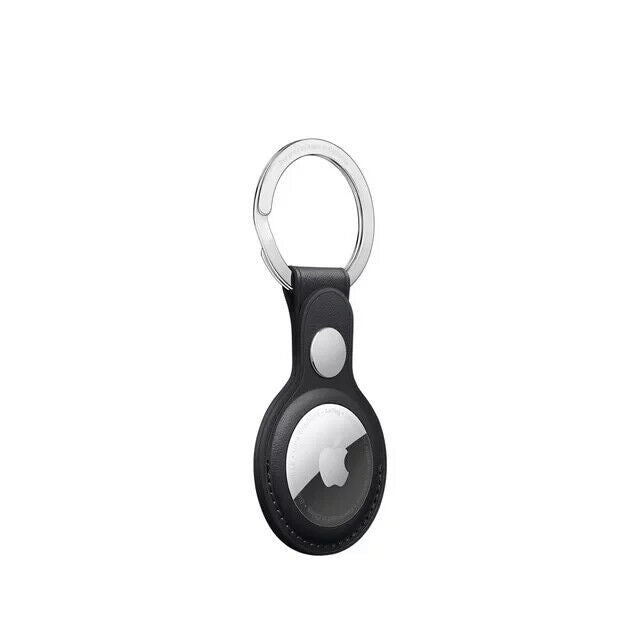 Genuine Apple AirTag, Leather Key Ring - Midnight MMF93ZM/A.