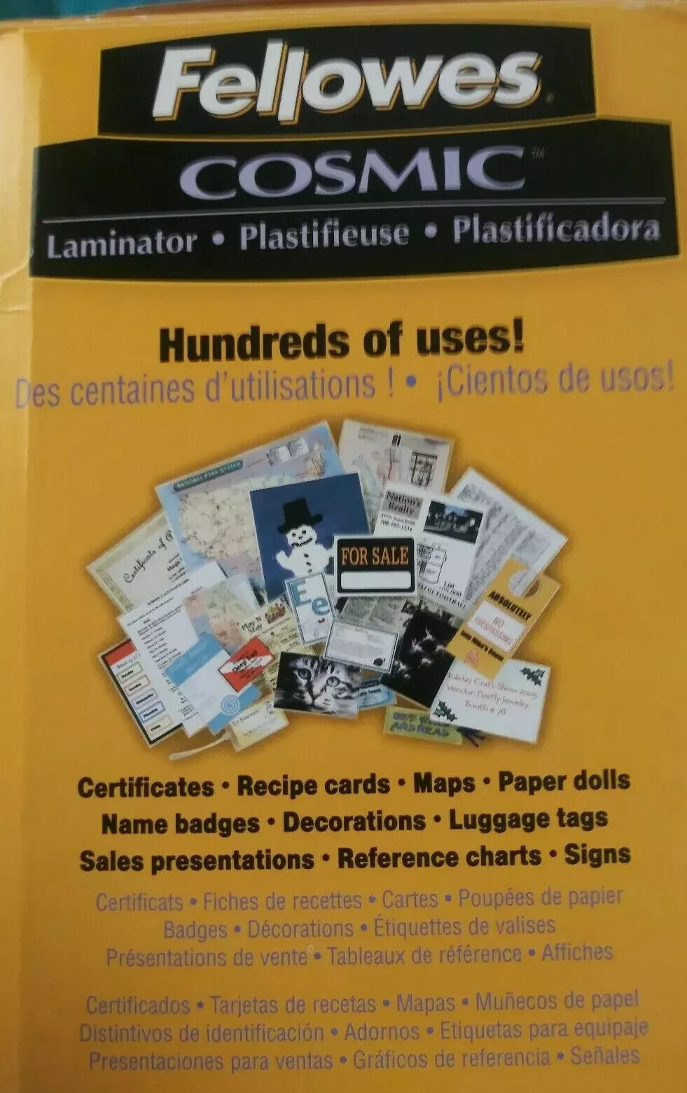 Fellowers Cosmic ~ Laminator protect and preserve photos and documents