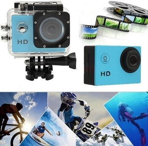 1080p HD Sports Cam Action Camera Wide Angle Lens Waterproof 30m Loop Recording