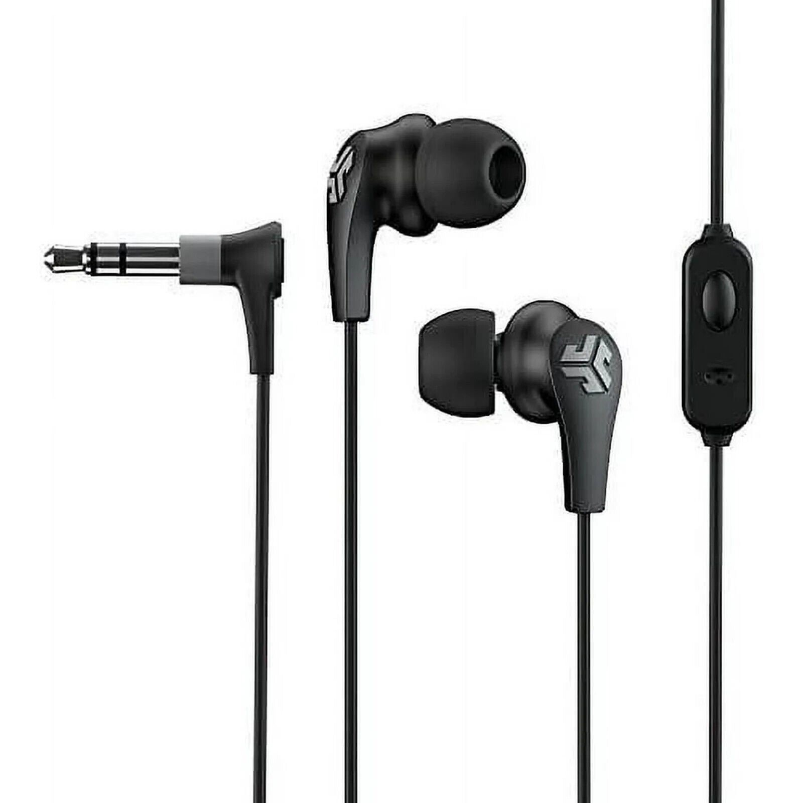 JLab JBuds 2 Signature Earbuds with 3.5 mm Headphone Jack in Black Pearl