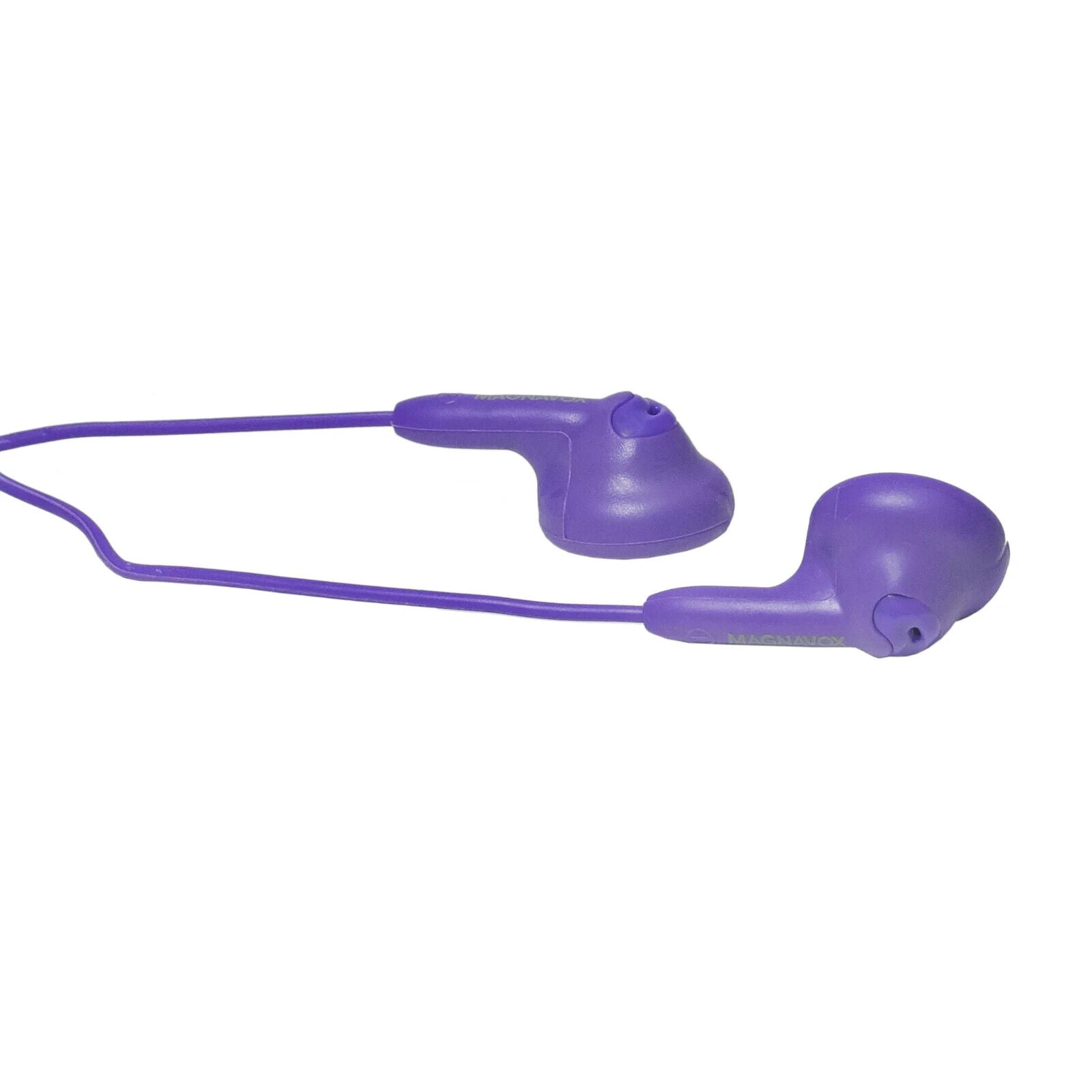 Magnavox Snug Fit+ Smooth Bass Handsfree Earphones w/ Mic & Control, Purple--NEW