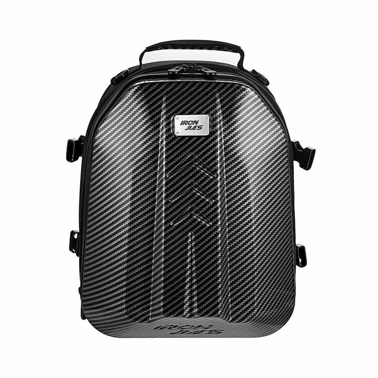 Iron Jias 35L Large Waterproof Hard Motorcycle Helmet Bag, Black