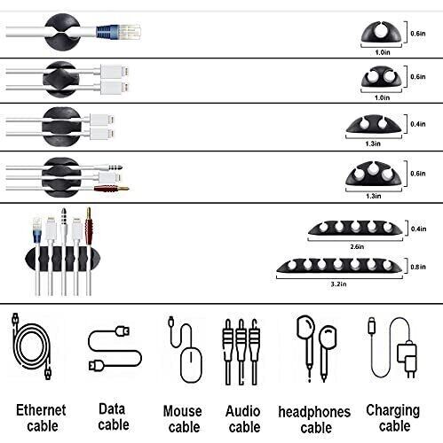 Cord Management Electronic Organizer Kit 4 Cable Sleeve Split w/ 41Self 145 PCS