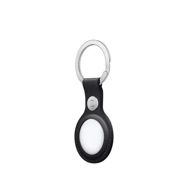 Genuine Apple AirTag, Leather Key Ring - Midnight MMF93ZM/A.