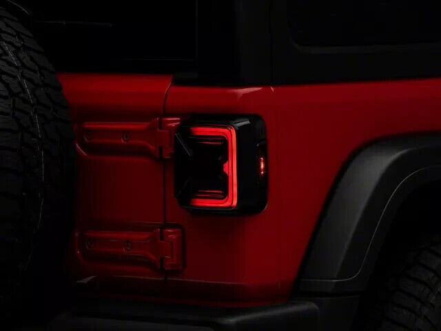 Raxiom Axial Series LED Tail Lights; 18-24 Jeep Wrangler JL w/ Factory Halogen