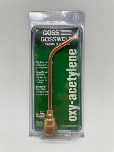 Goss Oxy-Acetylene Brazing & Welding Tip W-J-1 for Victor 3033-1 - NEW