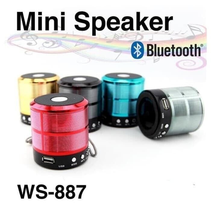 RED FLECO Mini WS-931 Wireless Autodyne Speaker, Mobile Phone Call and USB