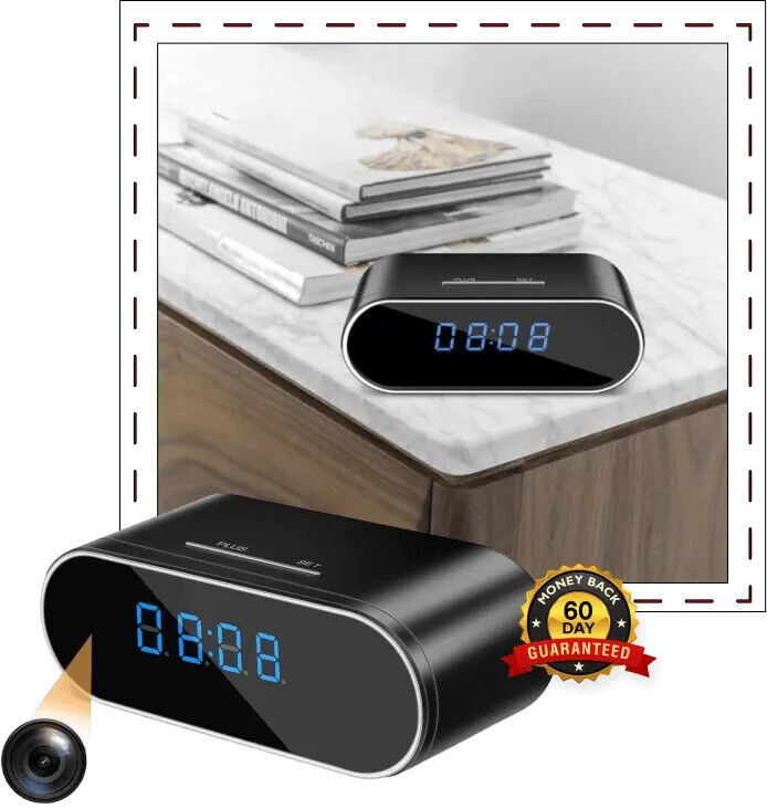 Safe View Surveillance Alarm Clock- Sees, Protects, and Empowers