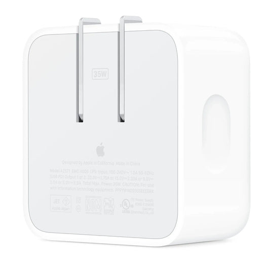 Apple - Dual USB - C Port, 35W Power Adapter - White ~ MNWM3AM/A