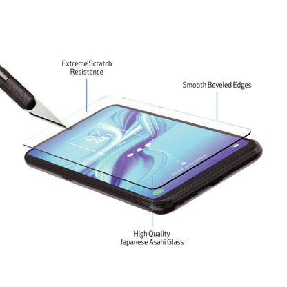 New Alcatel TCL 4X 5G: DuraGlass Tempered Glass Screen Protector | PACK OF THREE