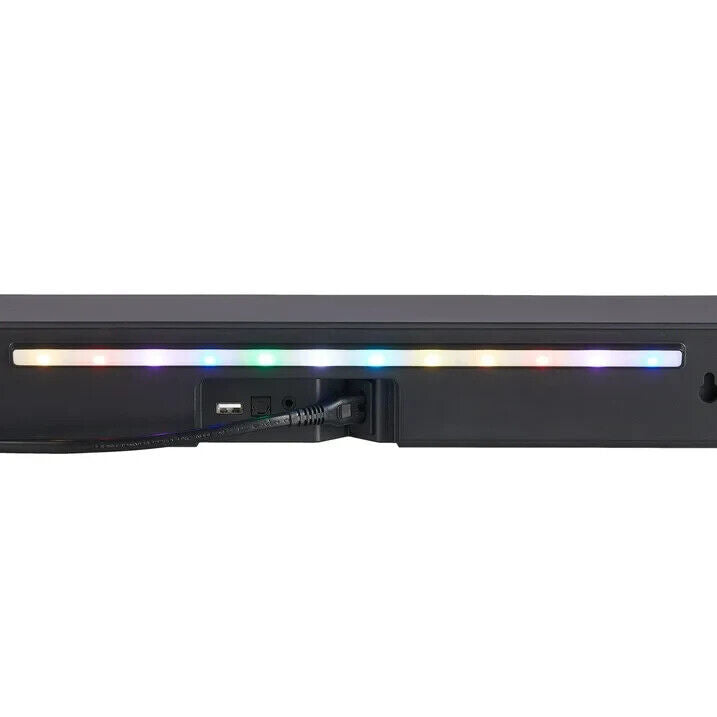 Onn 20'' 2.0 LED Soundbar with 2 Speakers, Black - READ NOTES - USB DOESN'T WORK