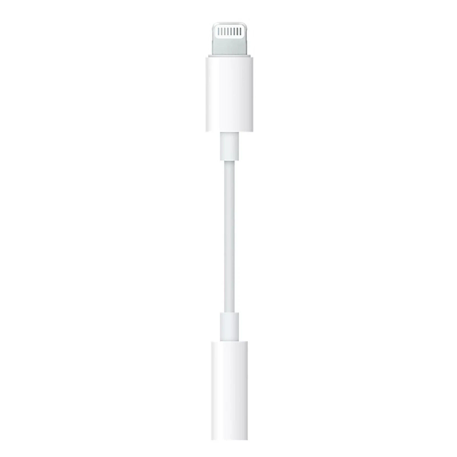 Genuine Apple - MMX62AM/A Lightning to 3.5mm Audio Adapter - White