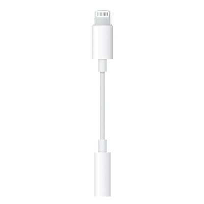 Genuine Apple - MMX62AM/A Lightning to 3.5mm Audio Adapter - White