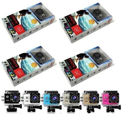 1080p HD Sports Cam Action Camera Wide Angle Lens Waterproof 30m Loop Recording
