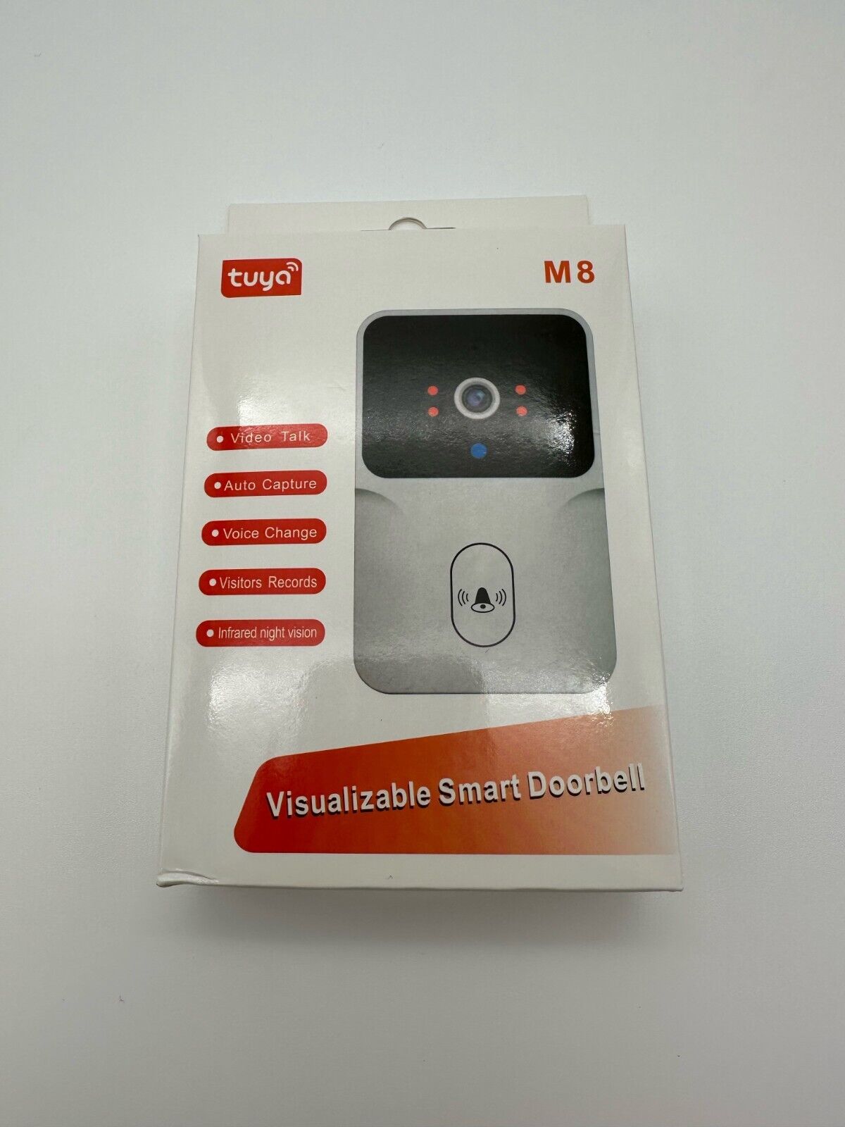 Tuya Smart Doorbell- video talk, auto capture, voice change, night vision