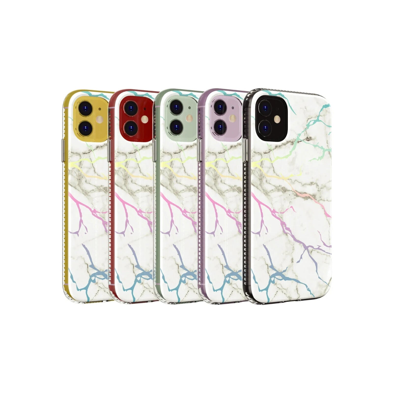 Fellowes Fashion Phone Case for iPhone 11/XR in Iridescent Marble