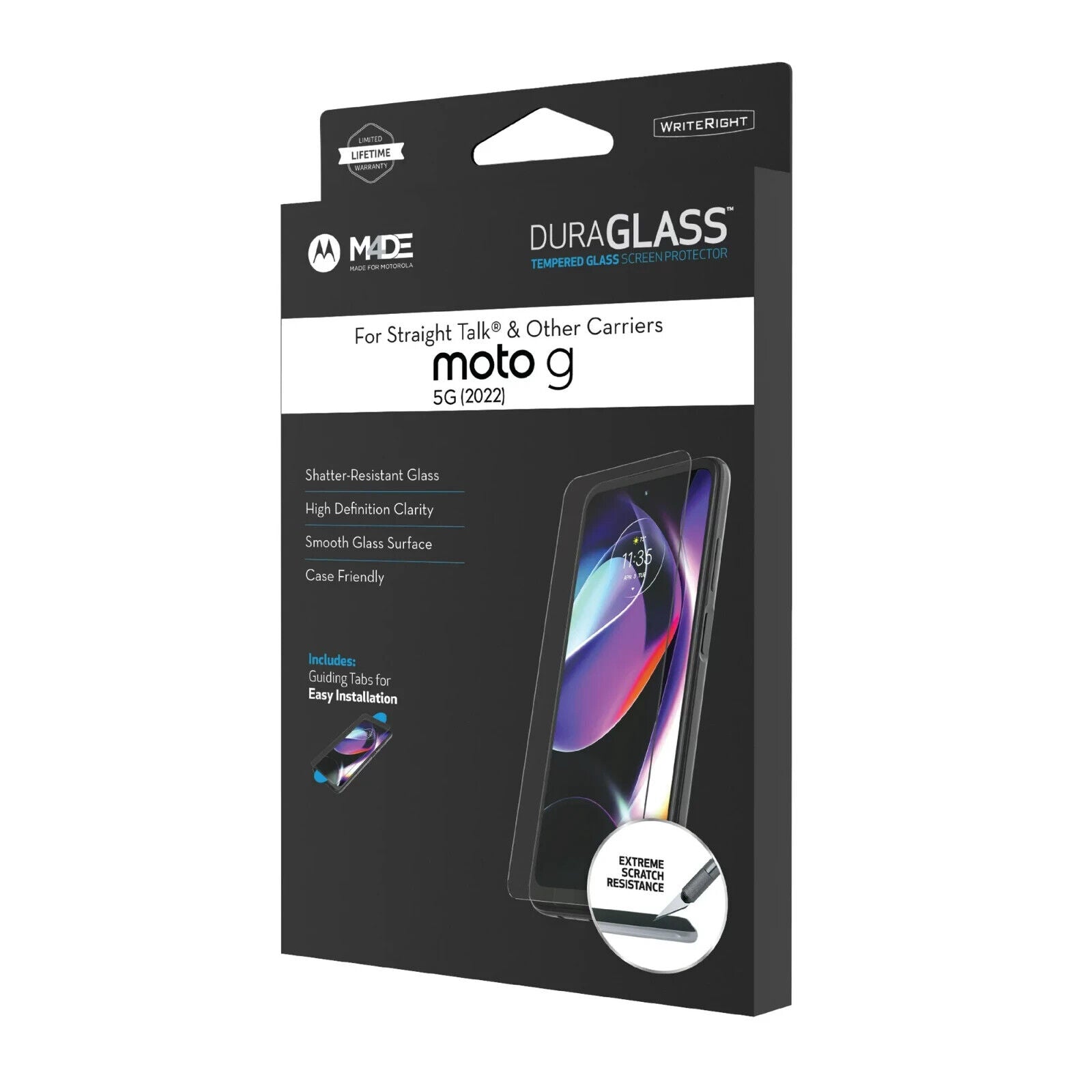 DuraGlass Tempered Glass Screen Protector for moto g 5G (2022)