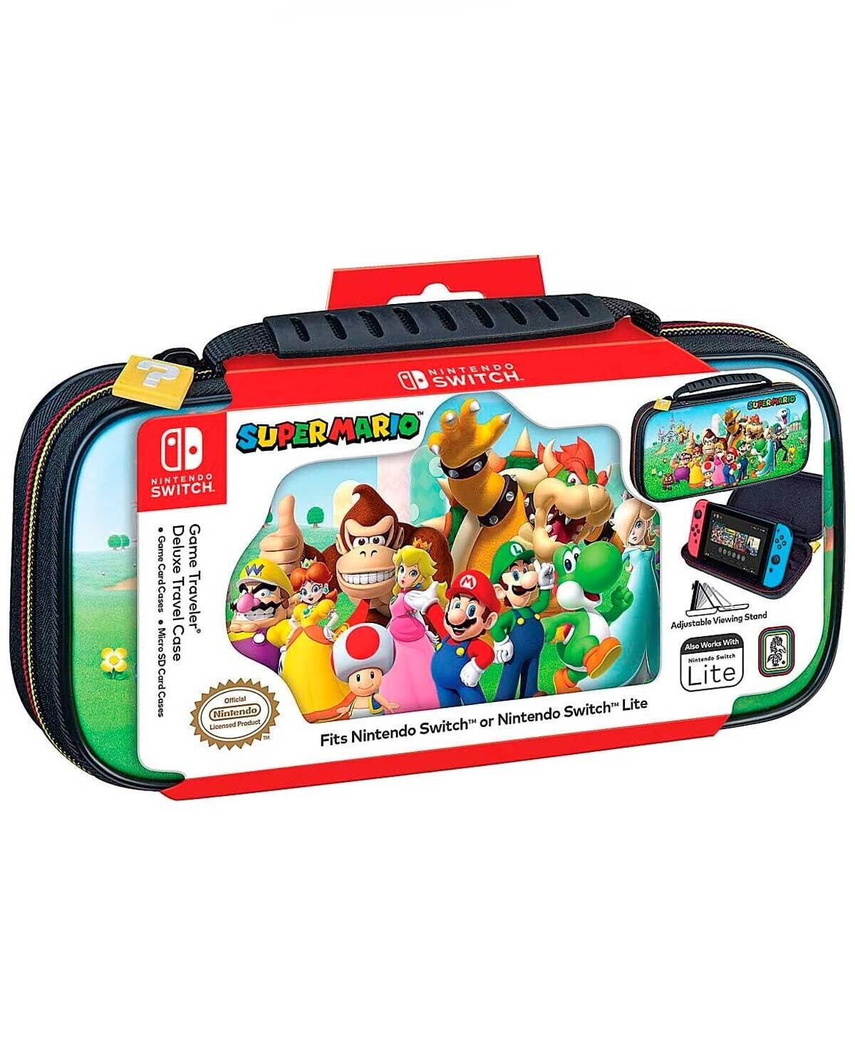 Nintendo Switch and Lite Game Traveler Deluxe Pack Super Mario Edition READ