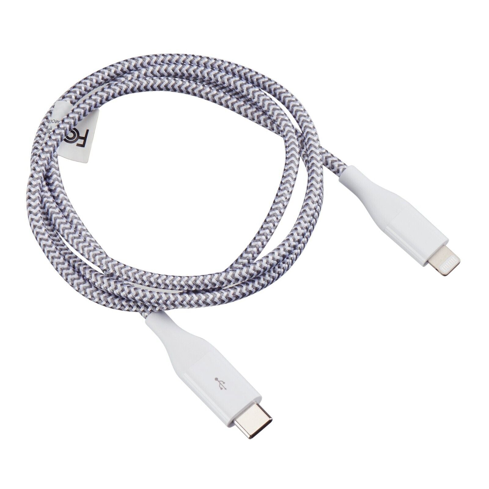 Blackweb Lightning to USB Braided Polyester Charging Cable, 3' Assortment