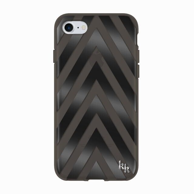 Kendall + Kylie Protective Printed Case for iPhone 8/7/6s/6, Chevron Black/Smoke