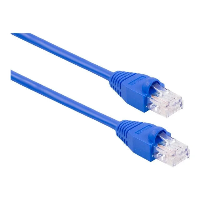 Philips Elite Ethernet Streaming Internet Cable 25 ft. Cat6 Network, Blue - NEW