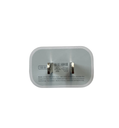 NEW 10 COUNT Foxconn 18W Wall Cubes/Brick &Type-C to 8-Pin Connector for iPhones