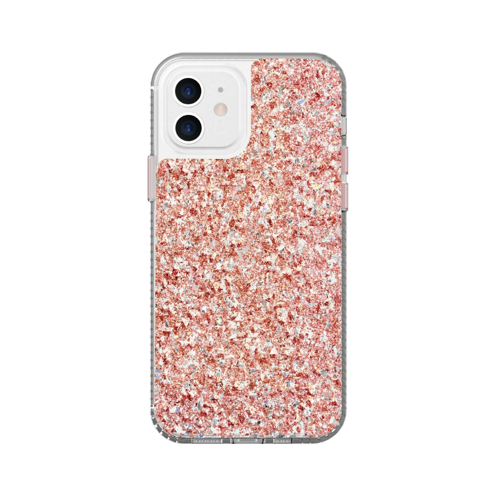 Fellowes Protective Pretty Bling Fleck Pink Case For iPhone 12 & 12 Pro