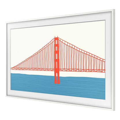 Samsung 65 inch "The Frame" Customizable, Magnetic Bezel (2021, Modern White)