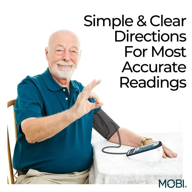 MOBI Advanced Automatic Arm Blood Pressure Monitor Includes Carrying Case