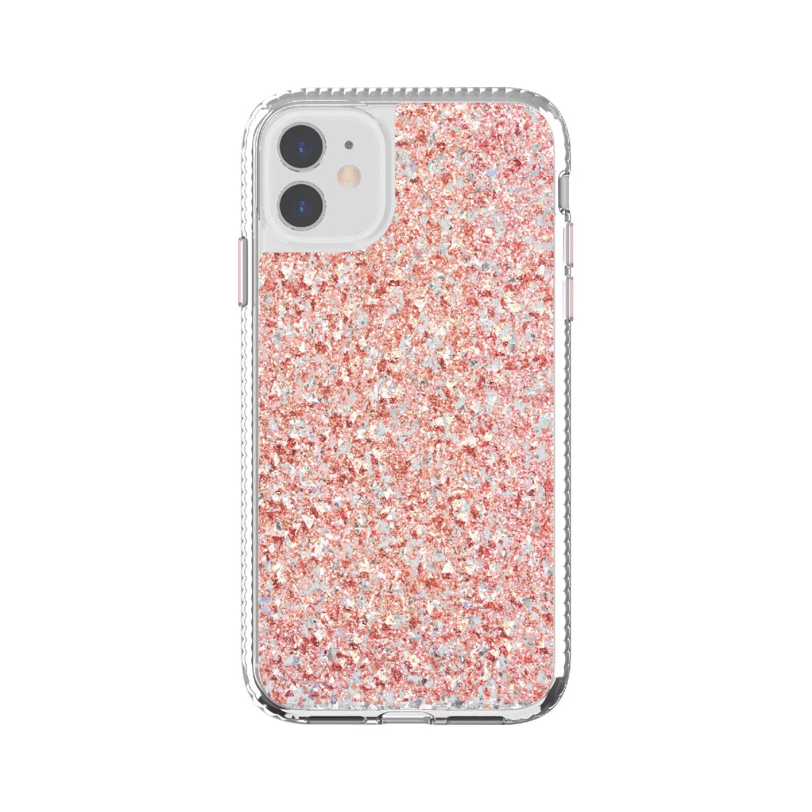 Fellows Smart Phone Case for iPhone 11 & iPhone Xr, Sparkly Rose Gold