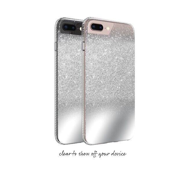 iPhone protector, 6/6s/7/8 Plus,  Mirror Ombre Glitter, PROTECTIVE AND PRETTY