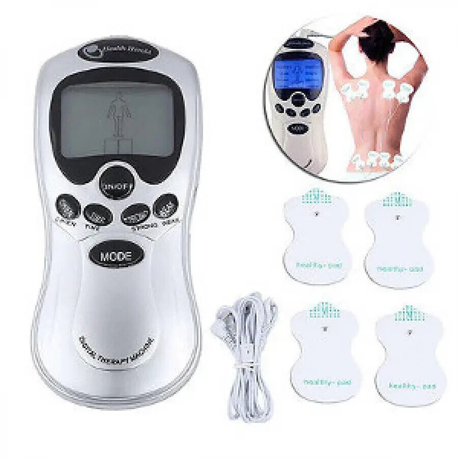 Tens Acupuncture Blue screen electronic Digital Therapy Neck Massager Machine