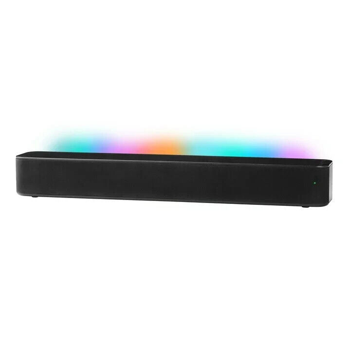 Onn 20'' 2.0 LED Soundbar with 2 Speakers, Black - READ NOTES - USB DOESN'T WORK