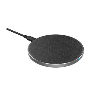 Onn WIAGRY100008483 Wireless Charging Pad, Grey (Fabric) 7.5/10W