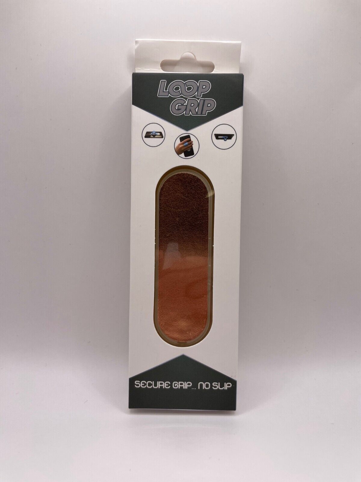 Loop Grip Finger Hold for Cell Phones, Bronze w/ Adhesive Backing