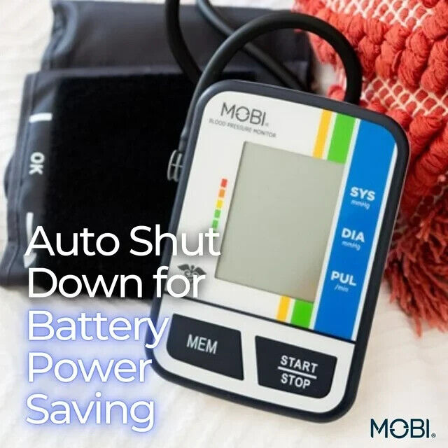 MOBI Advanced Automatic Arm Blood Pressure Monitor Includes Carrying Case