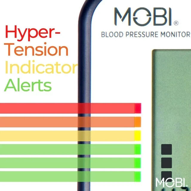 MOBI Advanced Automatic Arm Blood Pressure Monitor Includes Carrying Case