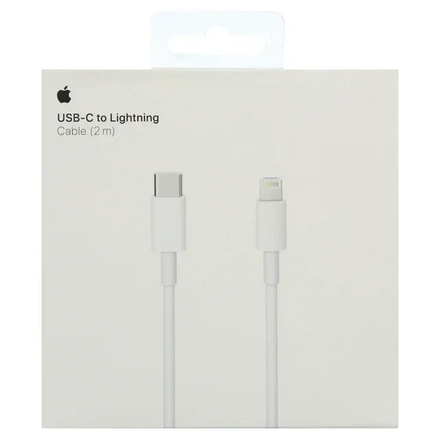 GENUINE Apple USB-C to Lightning Cable (2m) - White Charging Cord