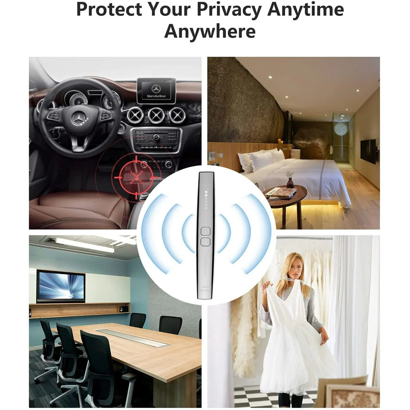 Intelligence Detector for Hotel, Car, Rental, Anti Spy Device Detect Cameras/GPS