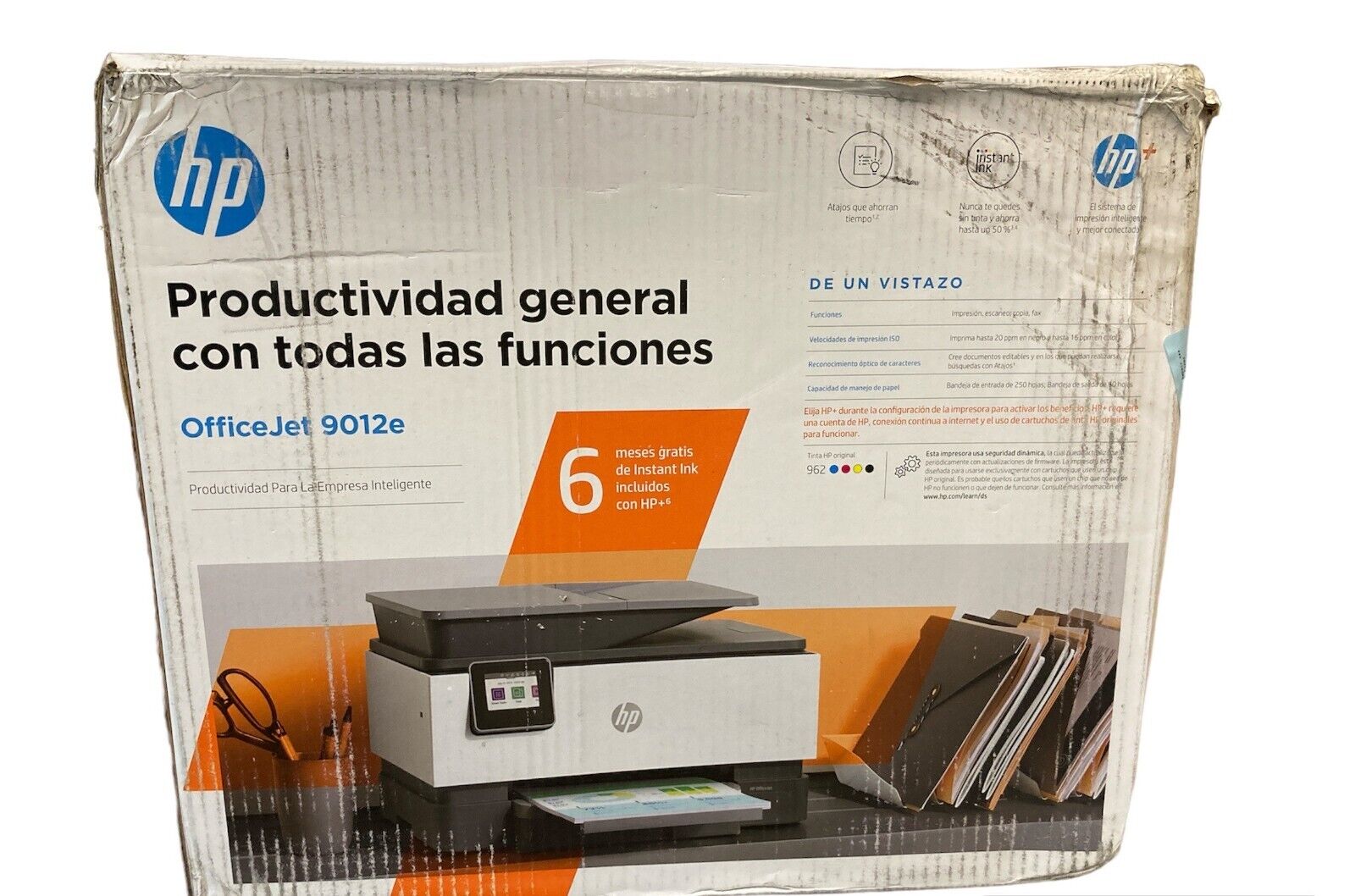 HP Officejet 9012e All-in-one Wireless Printer - Print, Scan, Copy, Fax