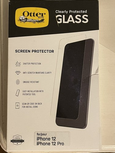 OtterBox Clearly Protected Glass Screen Protector for Apple iPhone 12/12 Pro