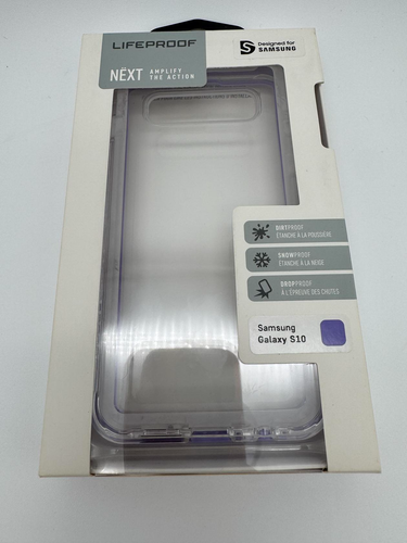 Lifeproof Next Case ~ Designed for Samsung Galaxy S10, Ultra Clear and Purple