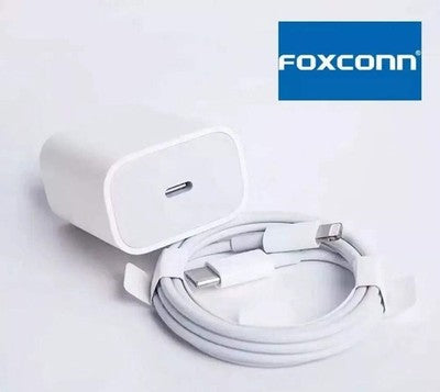 BRAND NEW! Foxconn 18W Wall Cubes/Brick &Type-C to 8-Pin Connector for iPhones