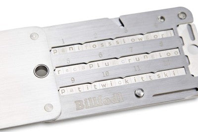 Ledger Billfodl Stainless Steel Recovery Seed Backup Tool