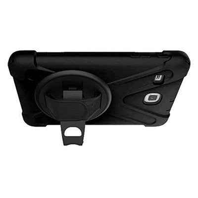 KIQ Shield Series Case for Samsung Galaxy Tab E/w 360 Kickstand and Hand Strap