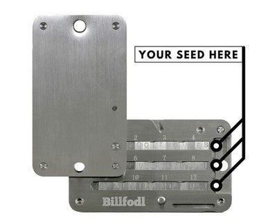 Ledger Billfodl Stainless Steel Recovery Seed Backup Tool