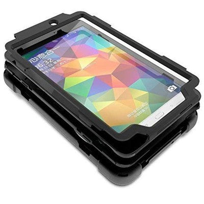 KIQ Shield Series Case for Samsung Galaxy Tab E/w 360 Kickstand and Hand Strap