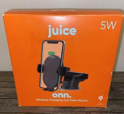 Onn 5W Wireless Charging Car Dash Mount, Black WIABLK100008882