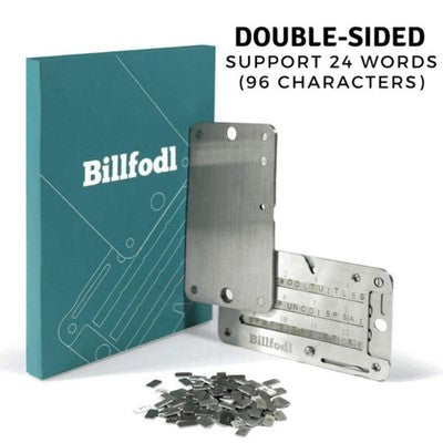 Ledger Billfodl Stainless Steel Recovery Seed Backup Tool