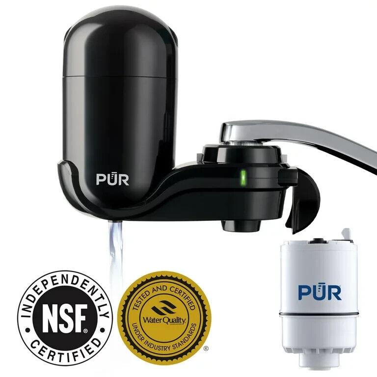 PUR Faucet Filtration System Black Filter Mount FM2000B Easy Attach - NO FILTER